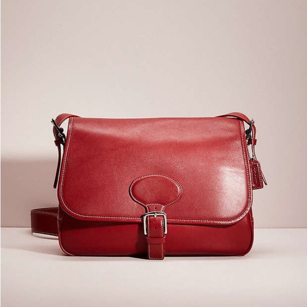 Coach Vintage Hampton Red Messenger Bag